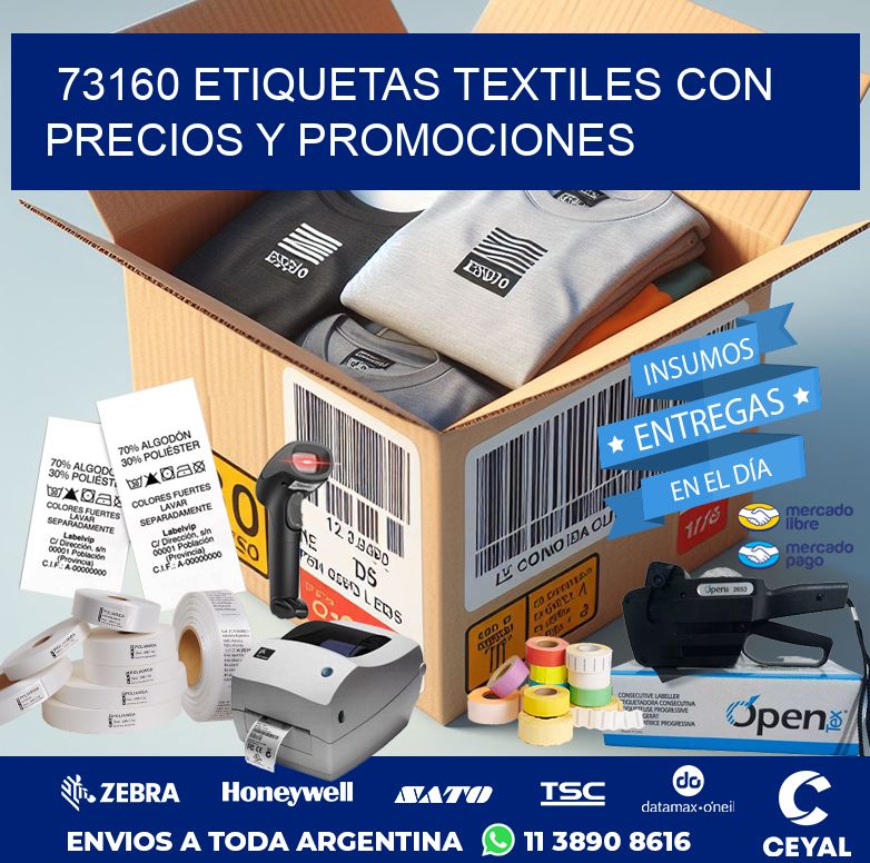 73160 ETIQUETAS TEXTILES CON PRECIOS Y PROMOCIONES