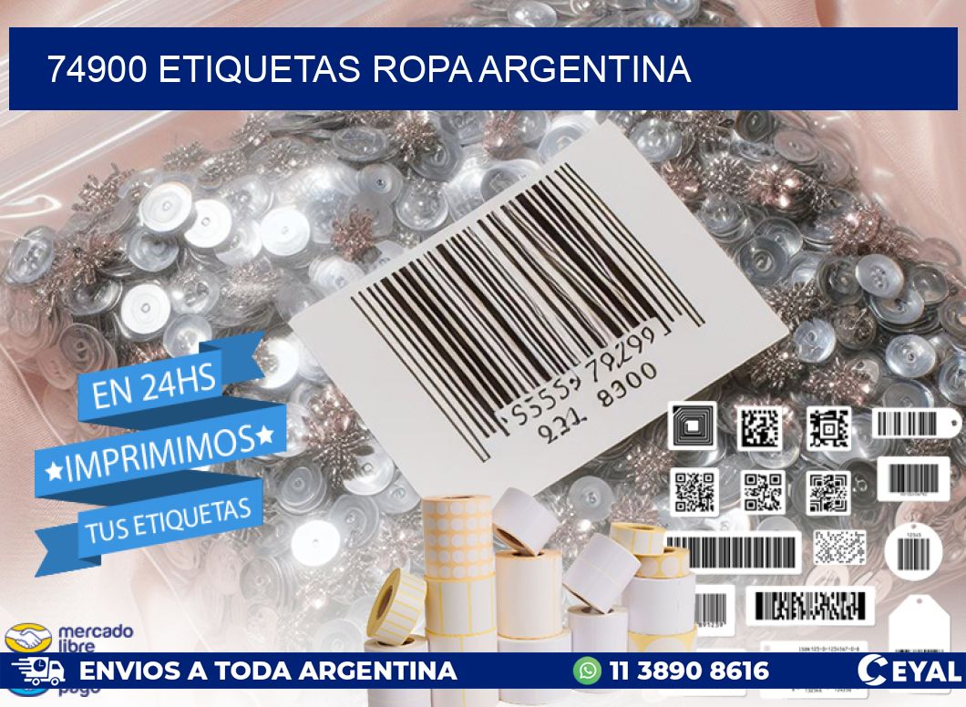 74900 ETIQUETAS ROPA ARGENTINA