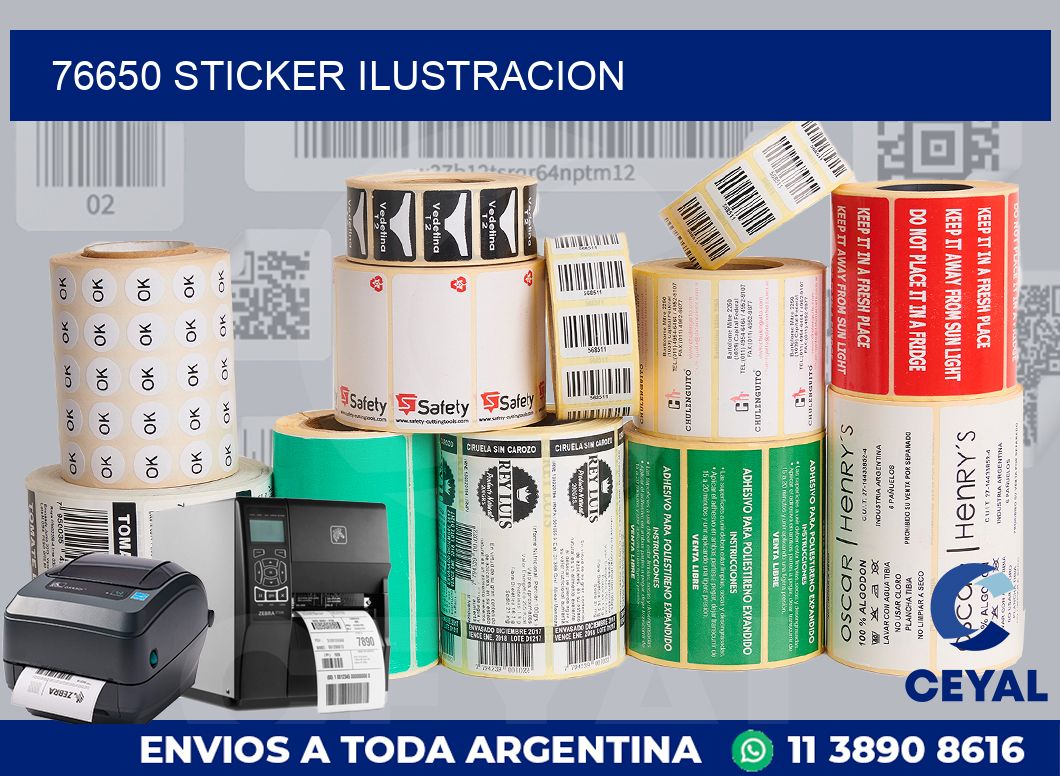 76650 STICKER ILUSTRACION
