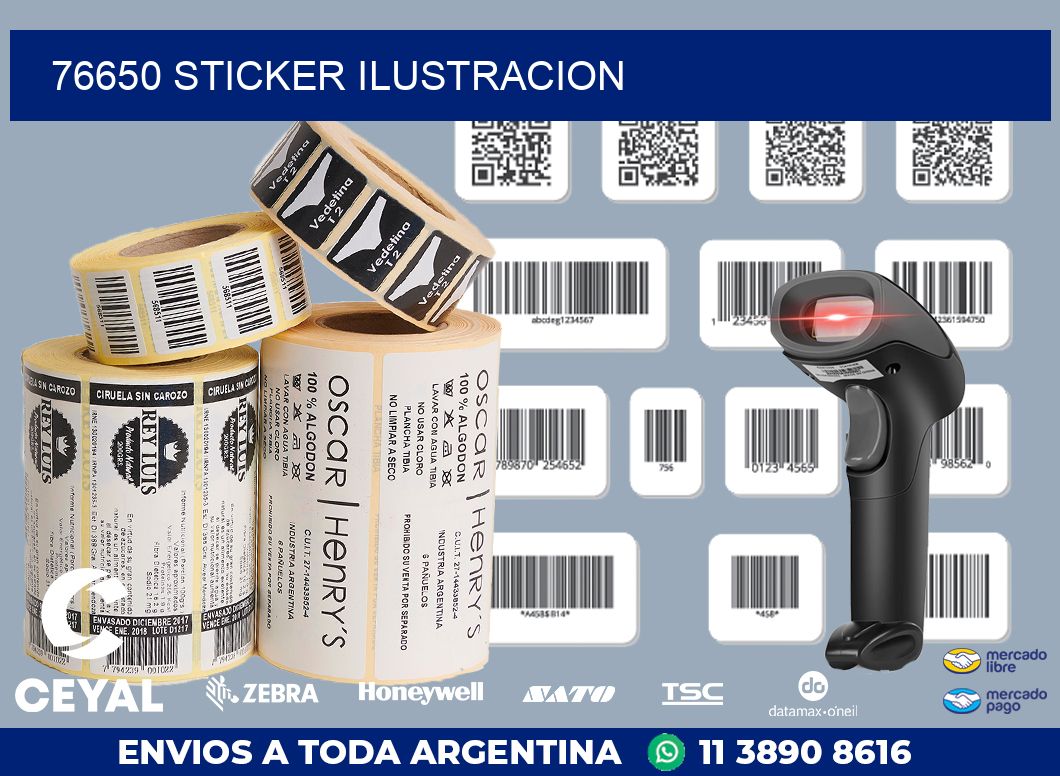 76650 STICKER ILUSTRACION