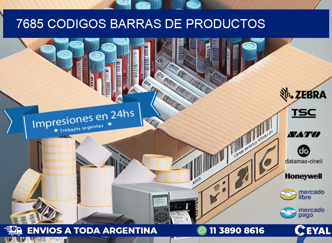 7685 CODIGOS BARRAS DE PRODUCTOS