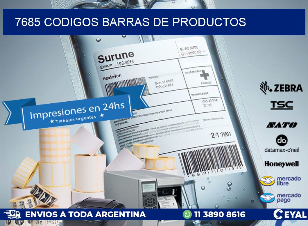 7685 CODIGOS BARRAS DE PRODUCTOS
