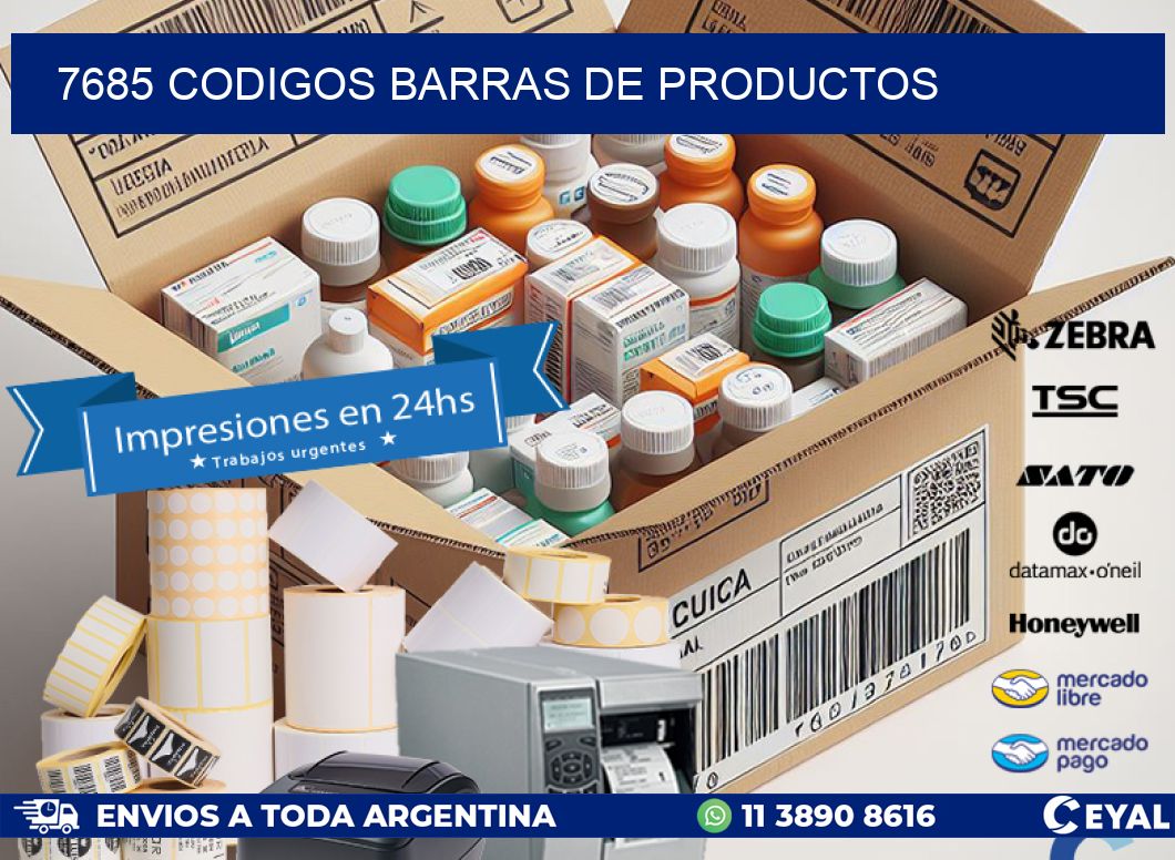 7685 CODIGOS BARRAS DE PRODUCTOS
