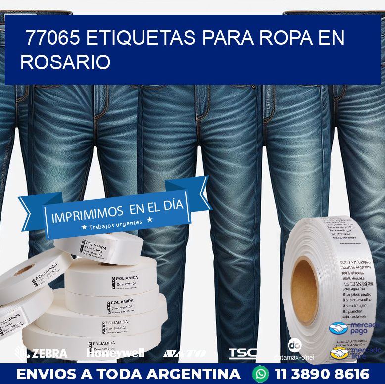 77065 ETIQUETAS PARA ROPA EN ROSARIO
