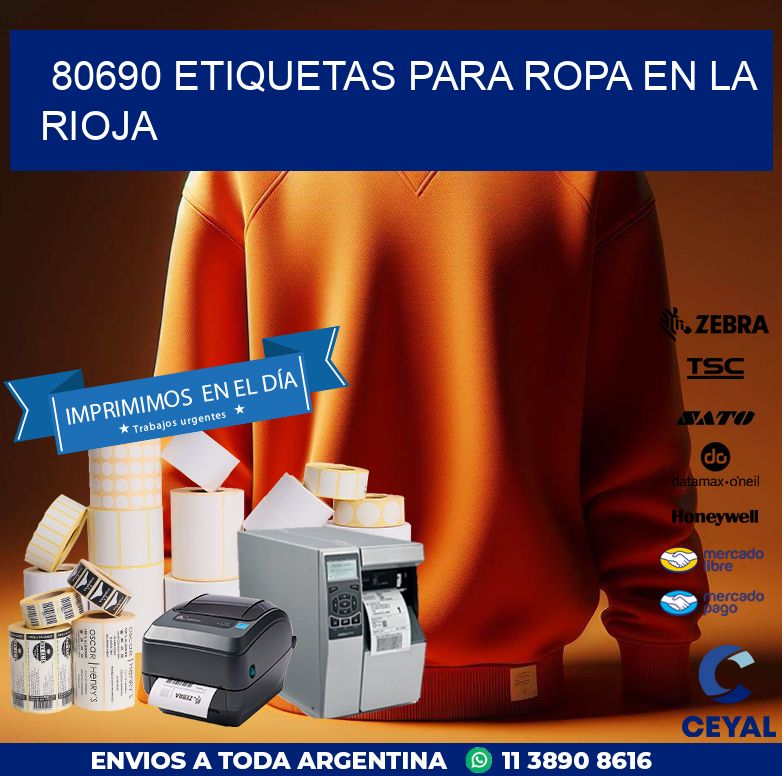 80690 ETIQUETAS PARA ROPA EN LA RIOJA