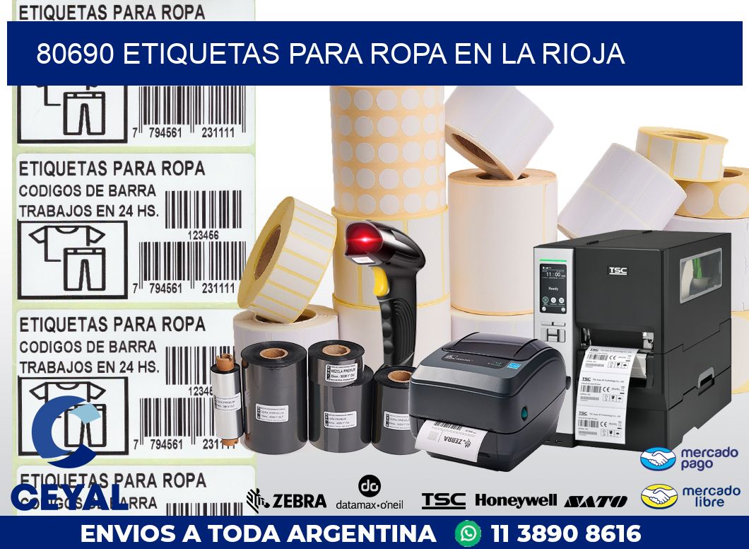 80690 ETIQUETAS PARA ROPA EN LA RIOJA