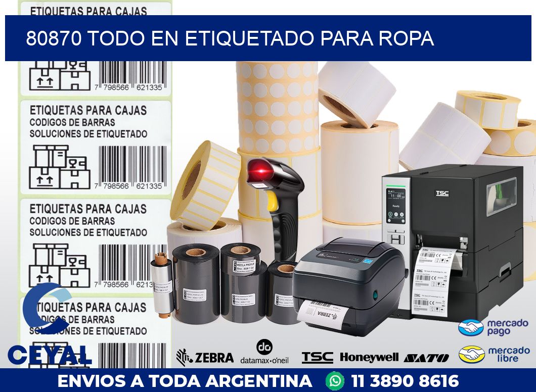 80870 TODO EN ETIQUETADO PARA ROPA