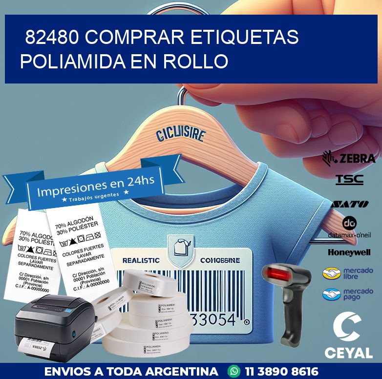 82480 COMPRAR ETIQUETAS POLIAMIDA EN ROLLO