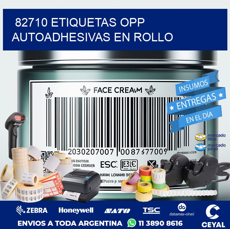 82710 ETIQUETAS OPP AUTOADHESIVAS EN ROLLO