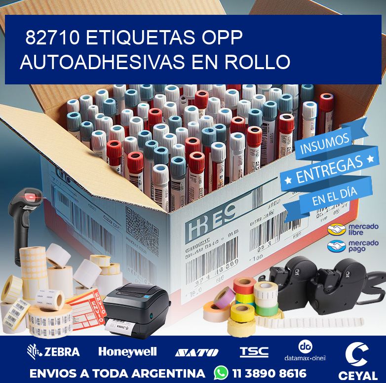 82710 ETIQUETAS OPP AUTOADHESIVAS EN ROLLO