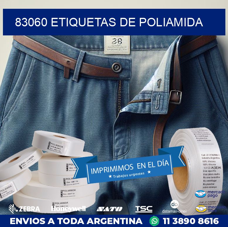83060 ETIQUETAS DE POLIAMIDA