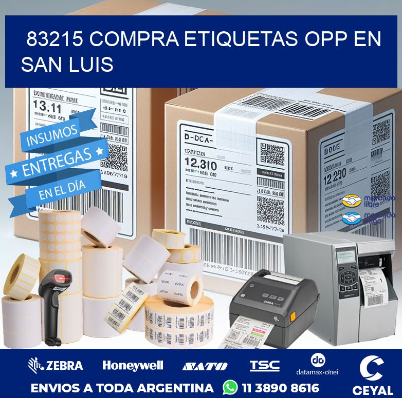 83215 COMPRA ETIQUETAS OPP EN SAN LUIS