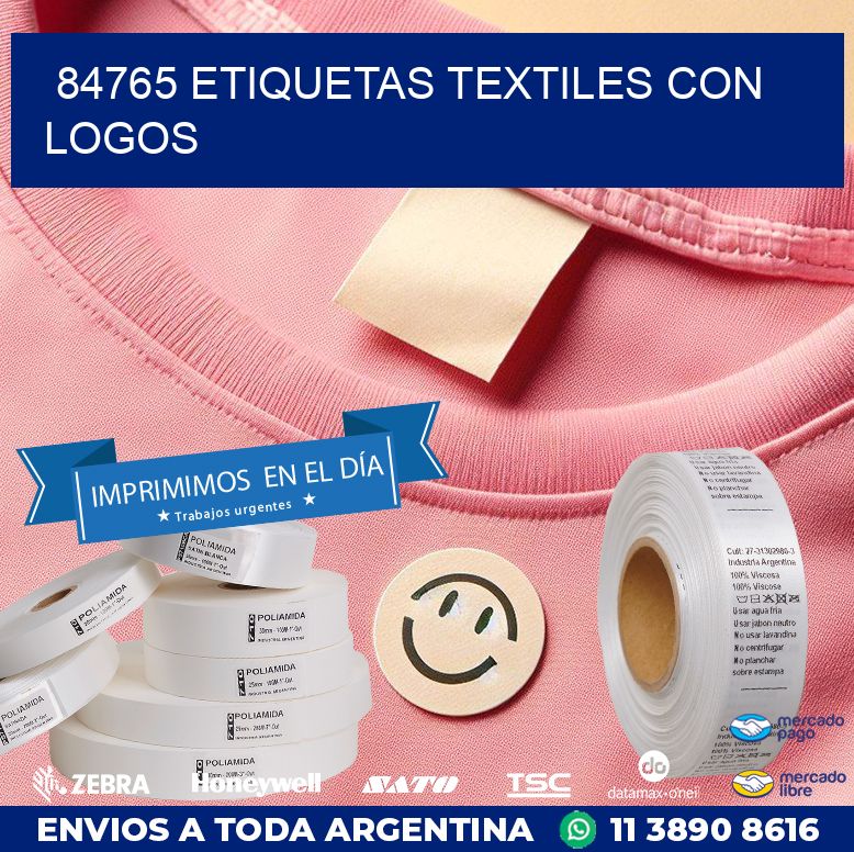 84765 ETIQUETAS TEXTILES CON LOGOS