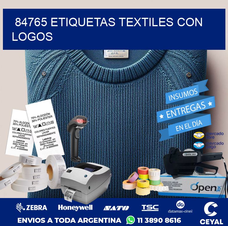 84765 ETIQUETAS TEXTILES CON LOGOS