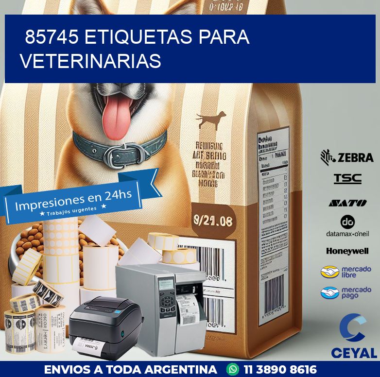 85745 ETIQUETAS PARA VETERINARIAS