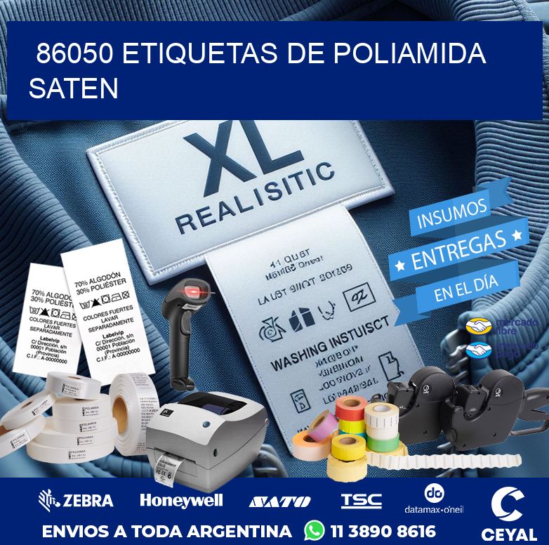 86050 ETIQUETAS DE POLIAMIDA SATEN