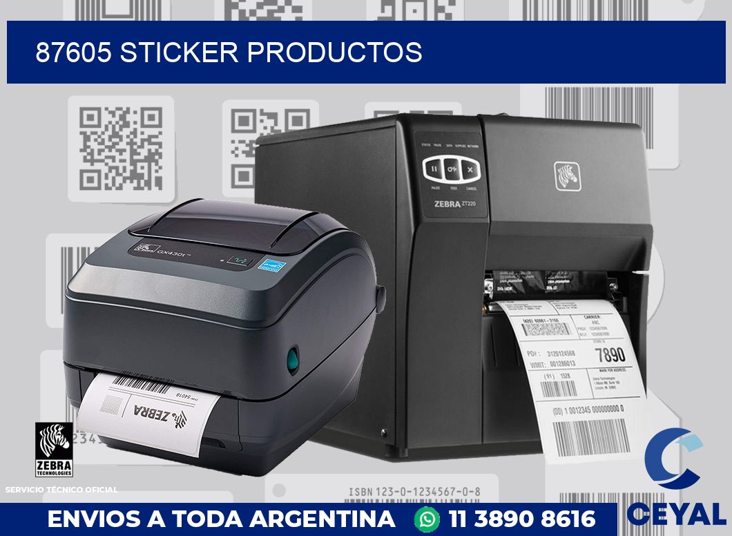 87605 STICKER PRODUCTOS