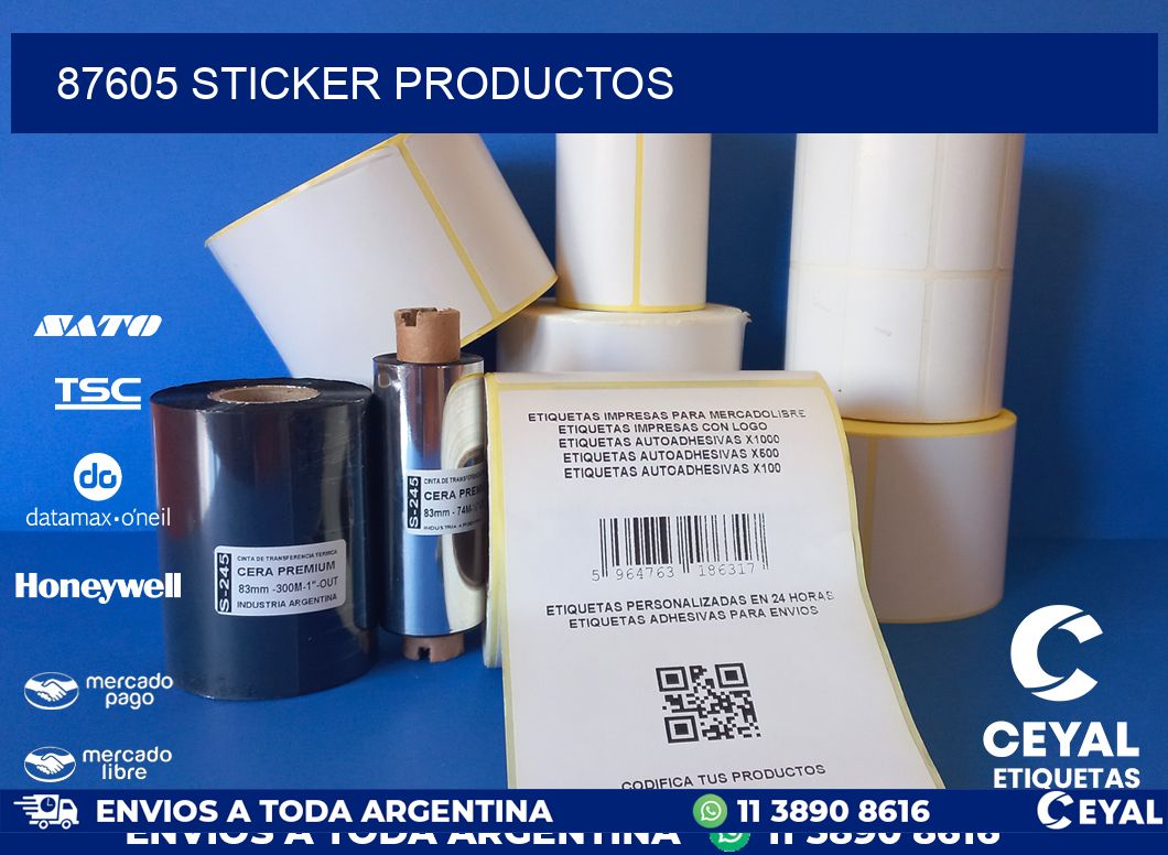 87605 STICKER PRODUCTOS
