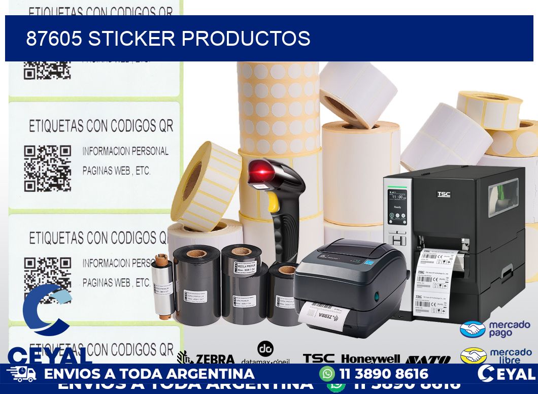 87605 STICKER PRODUCTOS