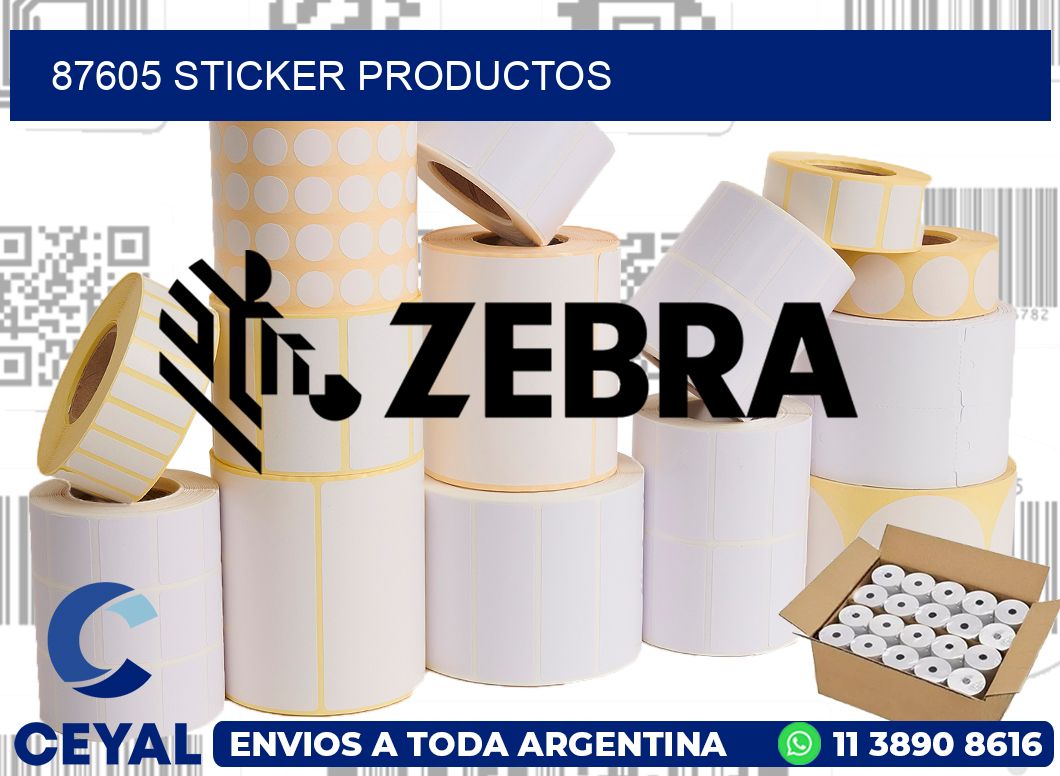 87605 STICKER PRODUCTOS
