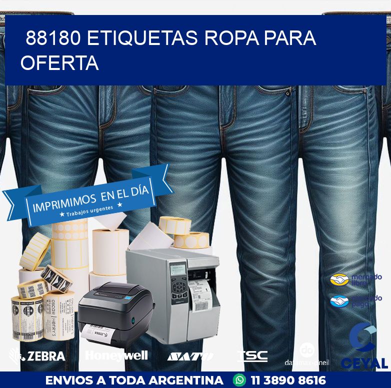 88180 ETIQUETAS ROPA PARA OFERTA