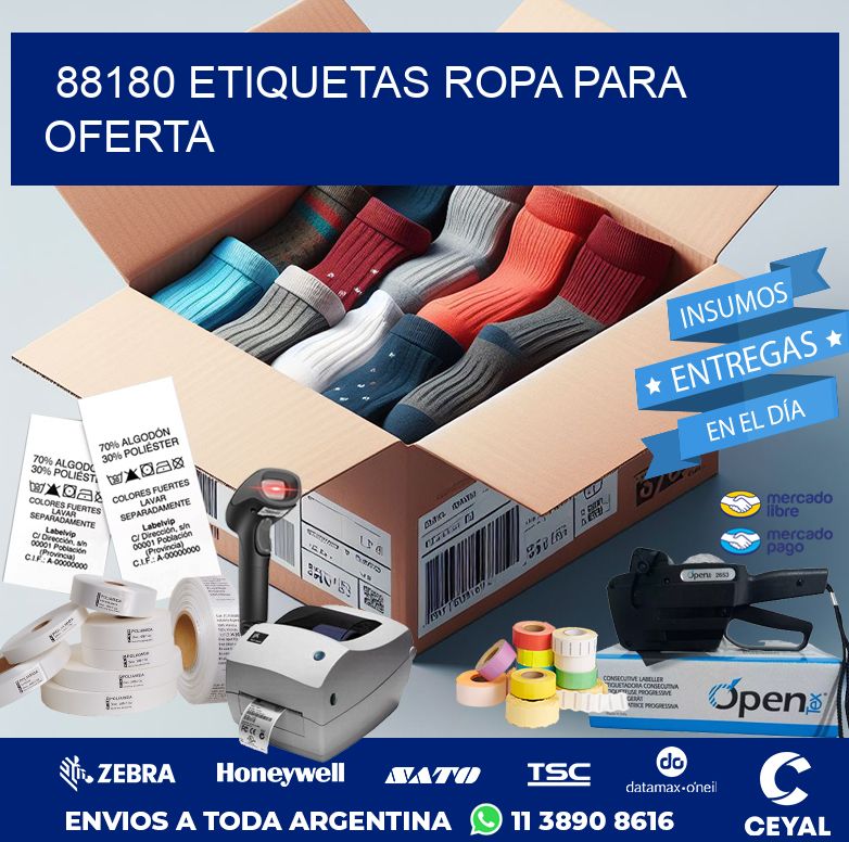 88180 ETIQUETAS ROPA PARA OFERTA