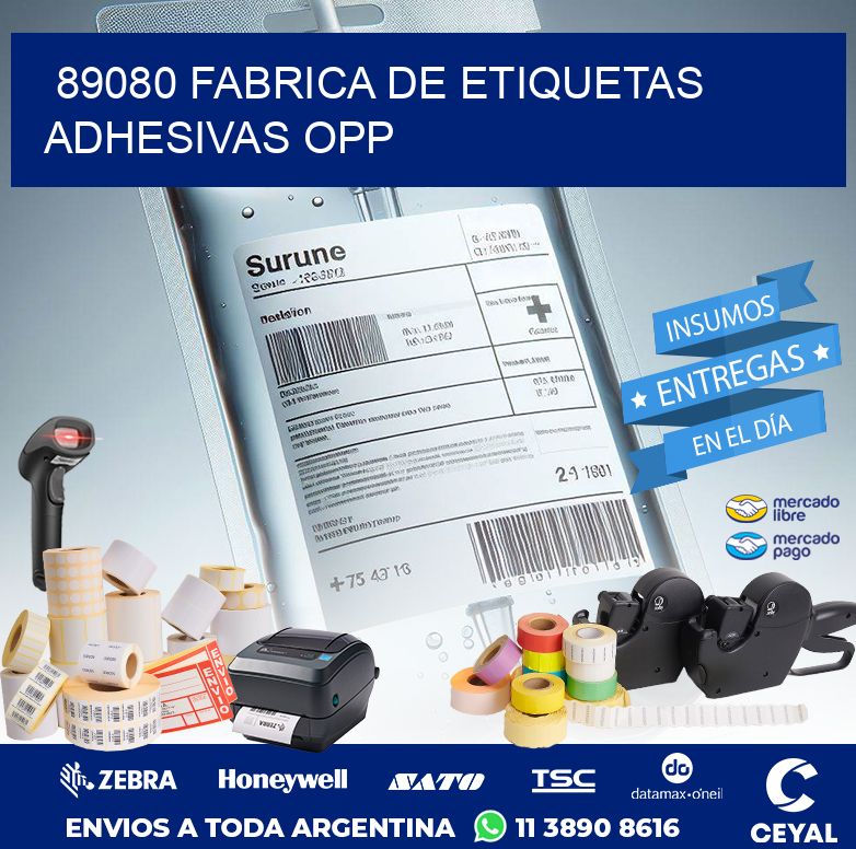 89080 FABRICA DE ETIQUETAS ADHESIVAS OPP