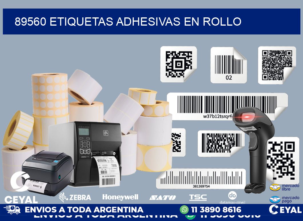 89560 etiquetas adhesivas en rollo