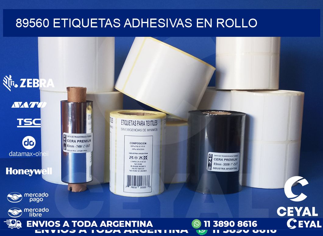89560 etiquetas adhesivas en rollo