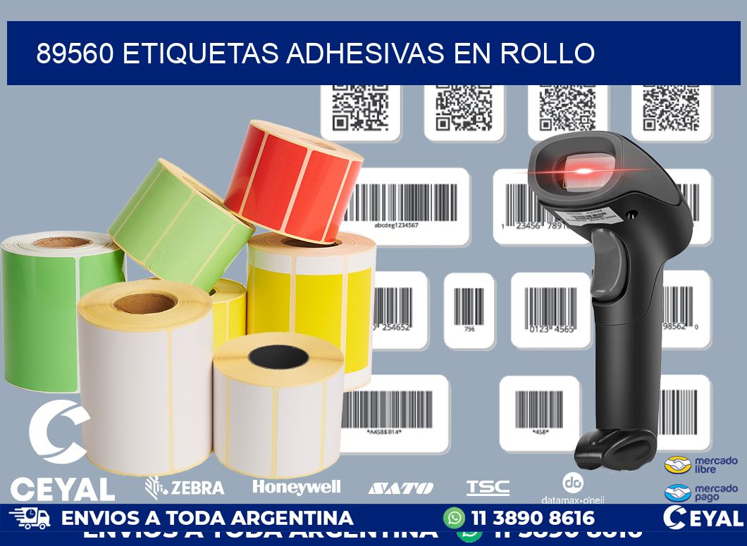 89560 etiquetas adhesivas en rollo