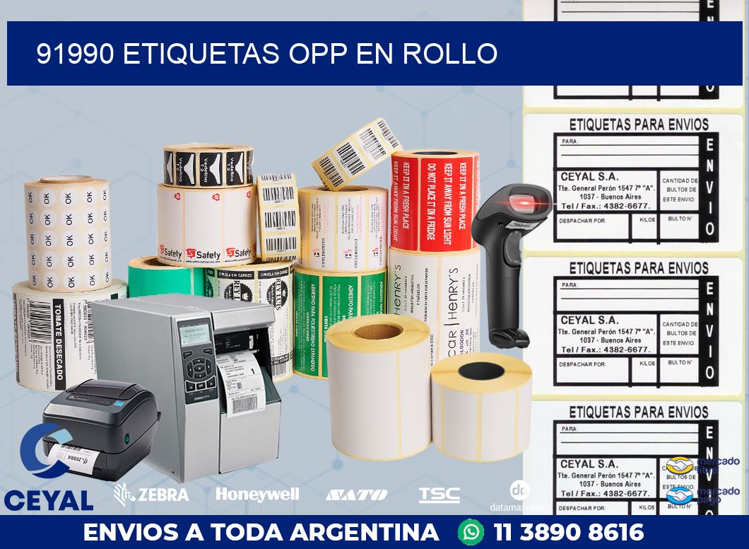 91990 ETIQUETAS OPP EN ROLLO