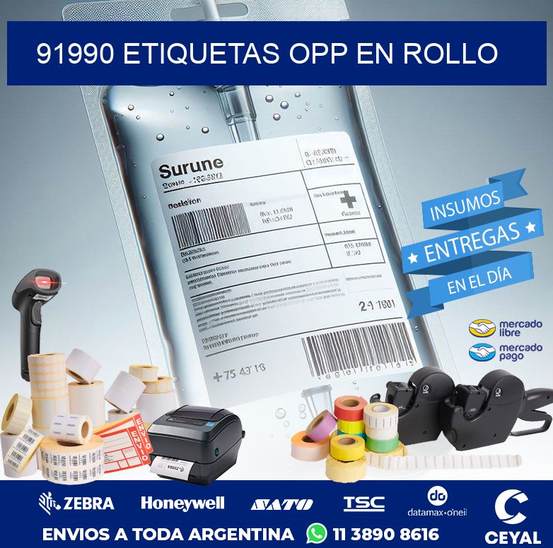91990 ETIQUETAS OPP EN ROLLO
