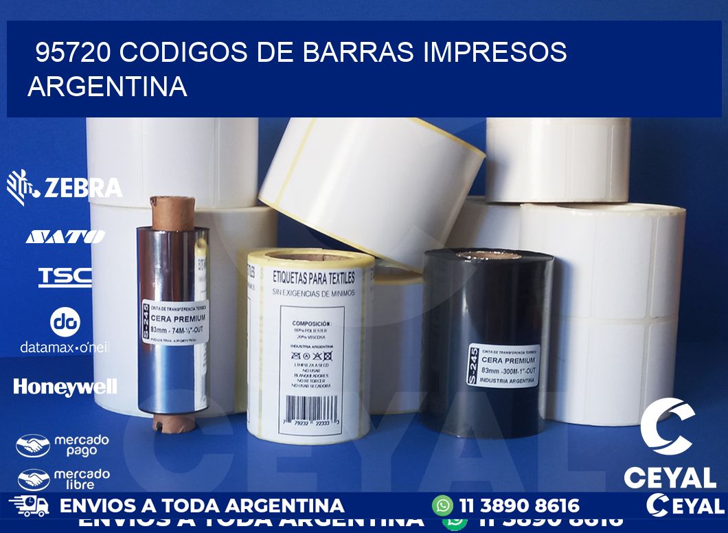 95720 codigos de barras impresos Argentina