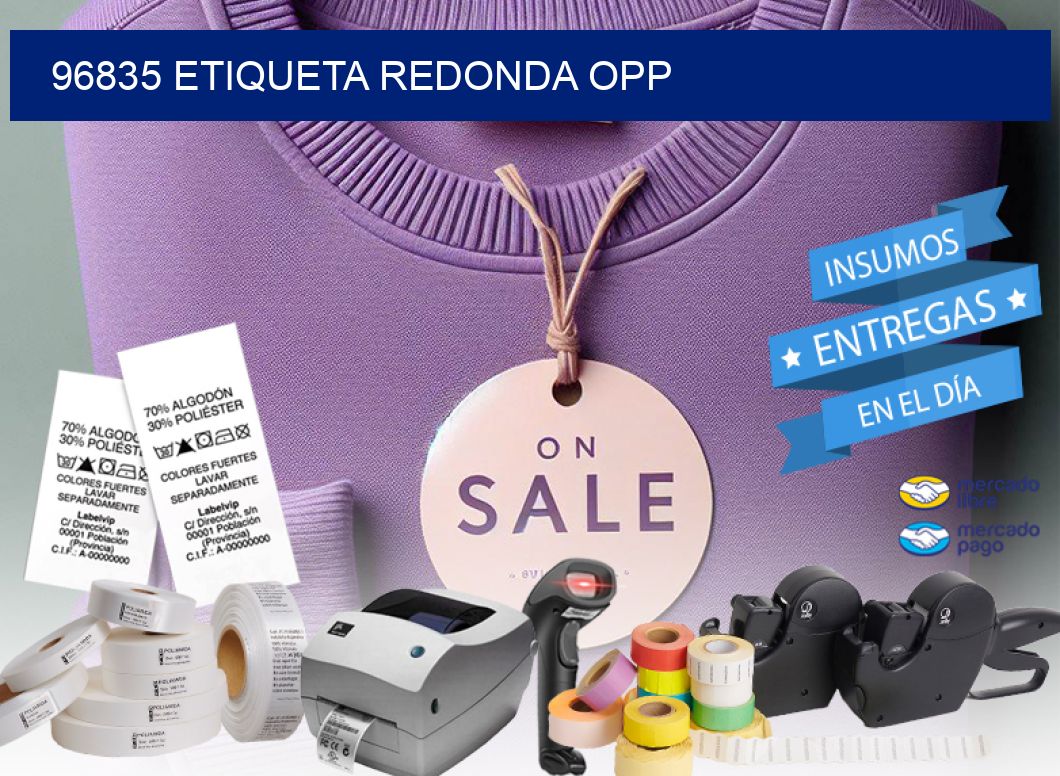 96835 ETIQUETA REDONDA OPP