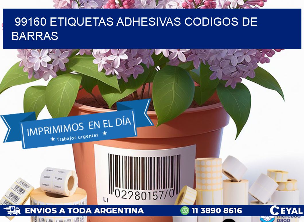 99160 etiquetas adhesivas codigos de barras