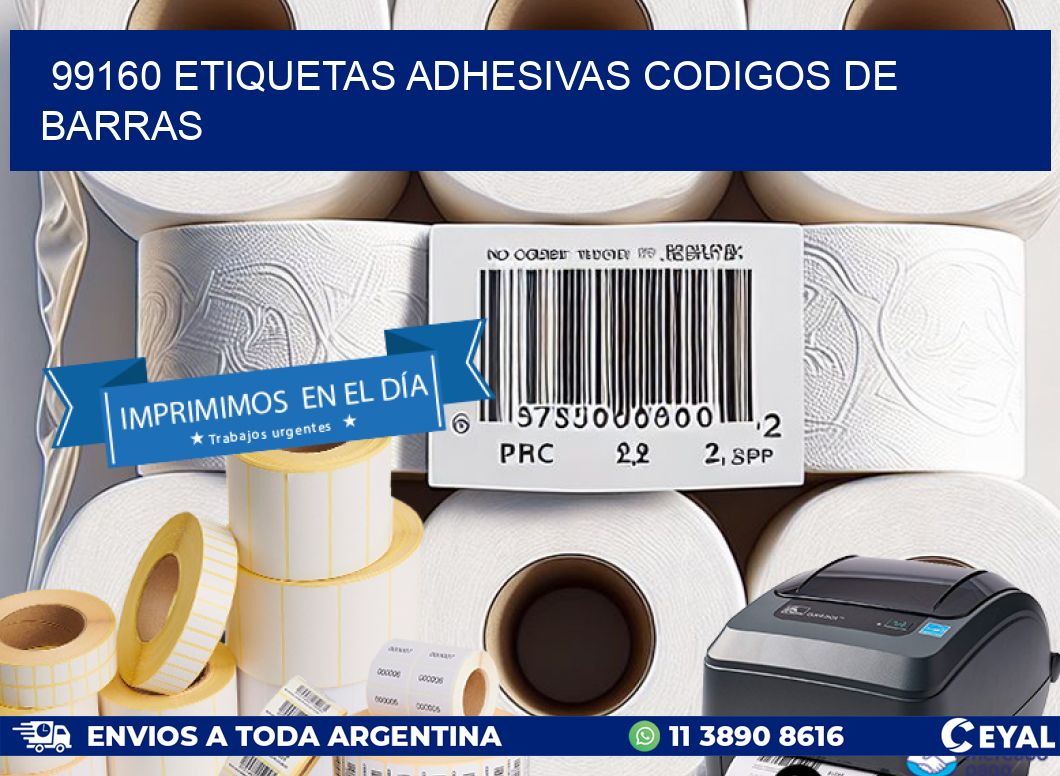 99160 etiquetas adhesivas codigos de barras