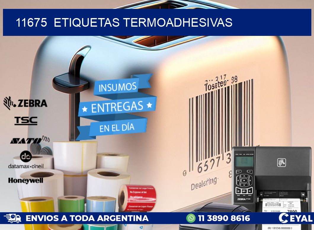 11675  ETIQUETAS TERMOADHESIVAS