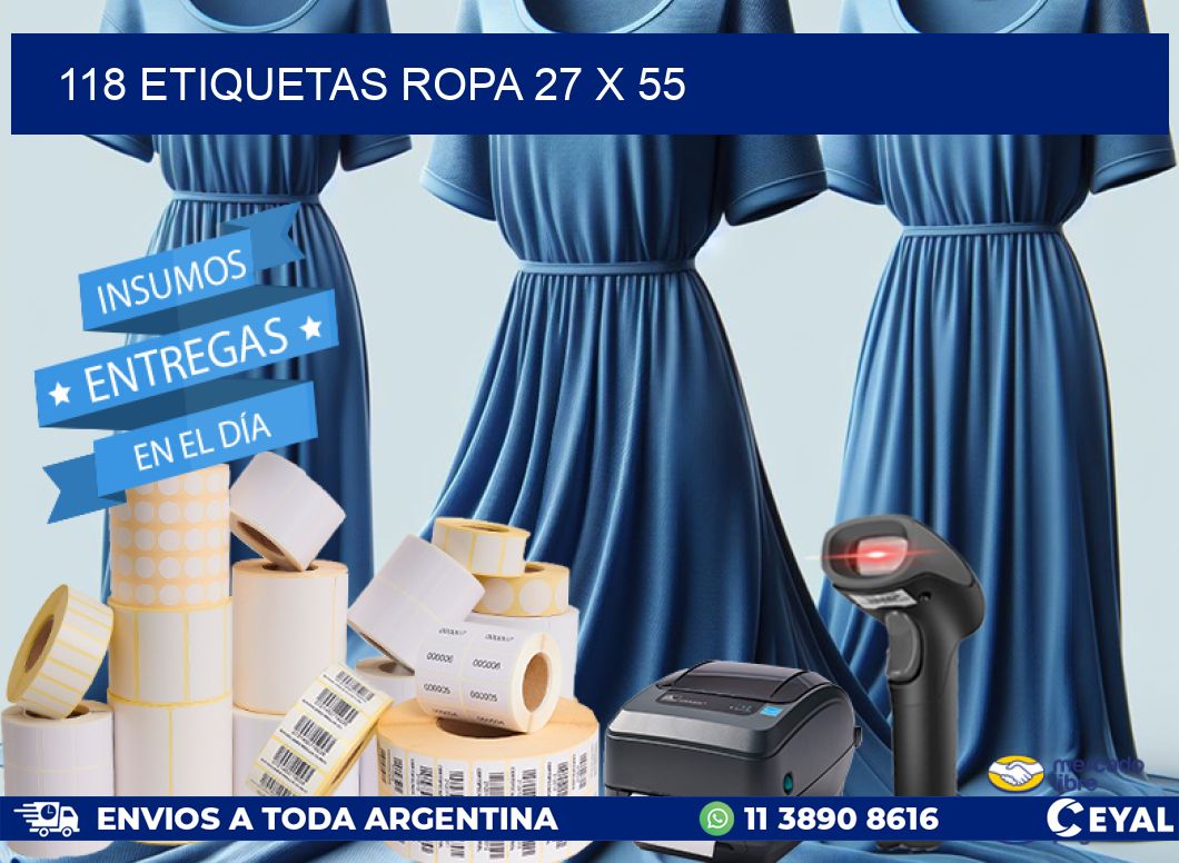 118 ETIQUETAS ROPA 27 x 55