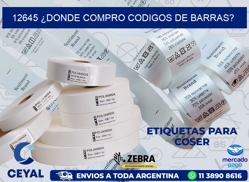 12645 ¿DONDE COMPRO CODIGOS DE BARRAS?