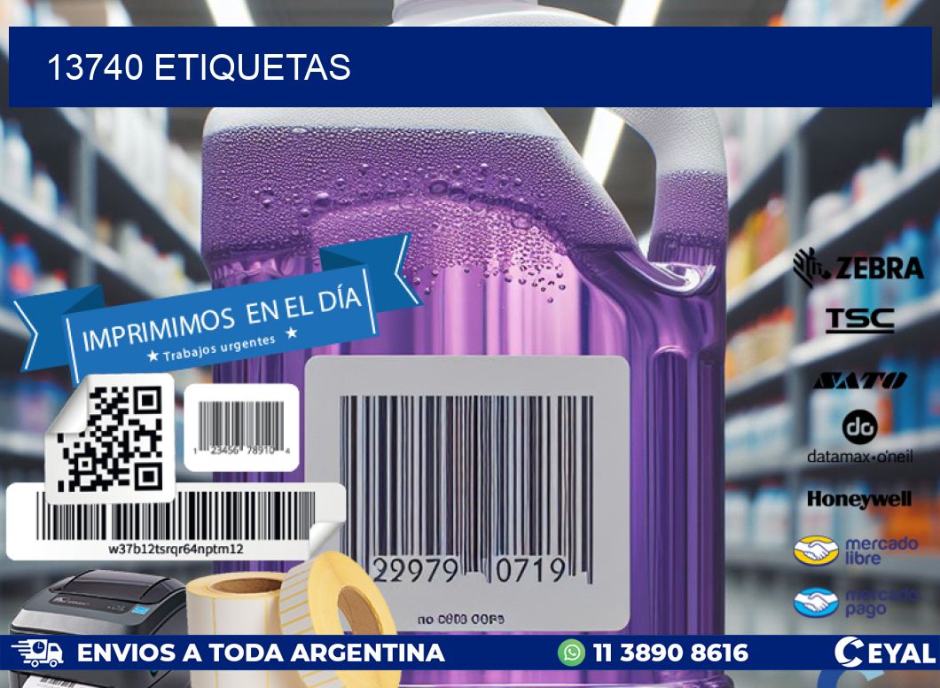 13740 ETIQUETAS