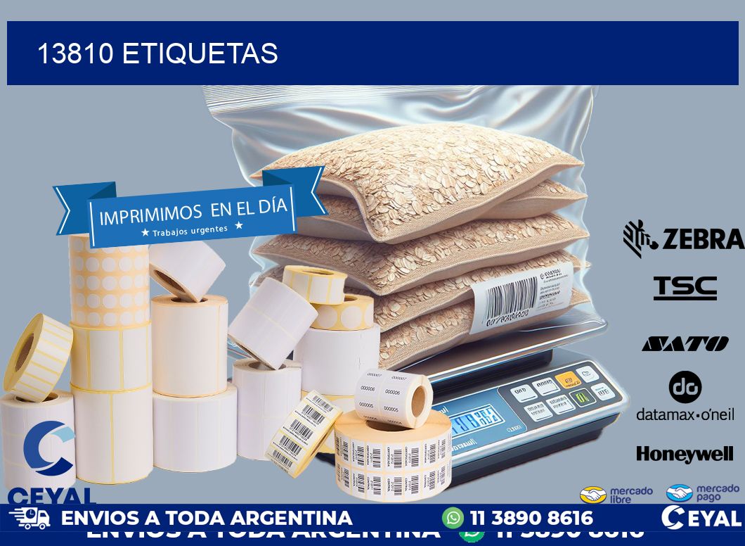 13810 ETIQUETAS