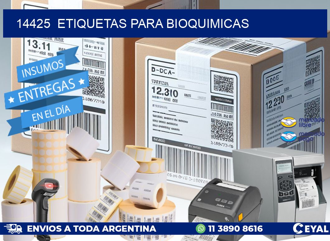 14425  ETIQUETAS PARA BIOQUIMICAS