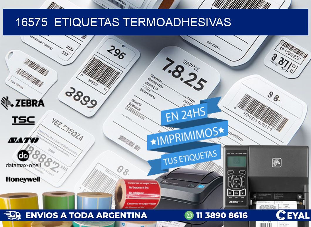16575  ETIQUETAS TERMOADHESIVAS
