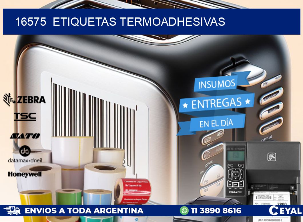 16575  ETIQUETAS TERMOADHESIVAS
