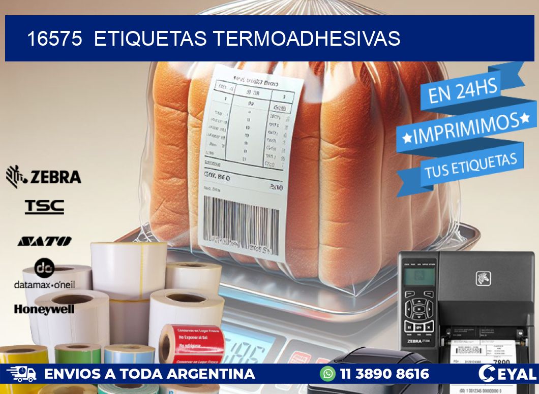 16575  ETIQUETAS TERMOADHESIVAS