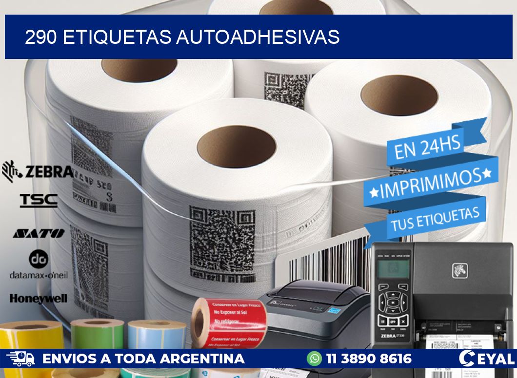 290 ETIQUETAS AUTOADHESIVAS