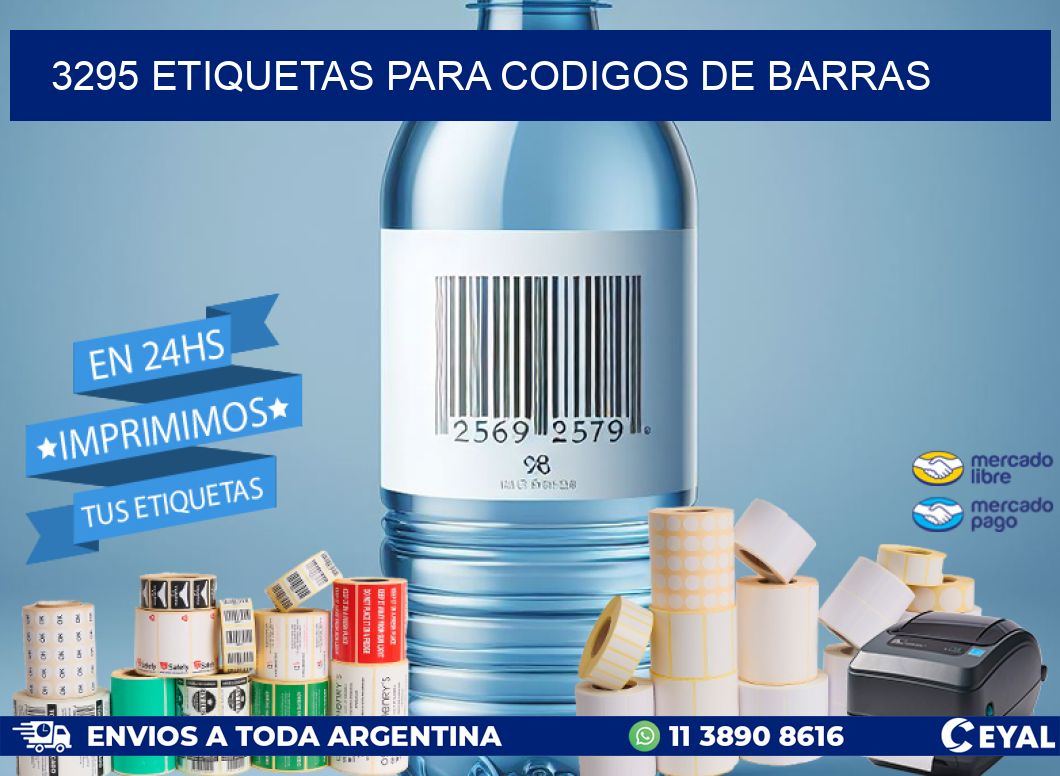 3295 ETIQUETAS PARA CODIGOS DE BARRAS