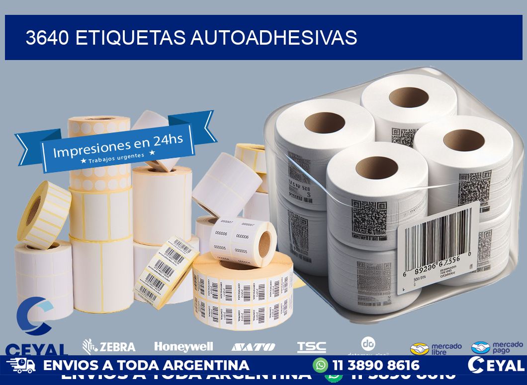 3640 ETIQUETAS AUTOADHESIVAS