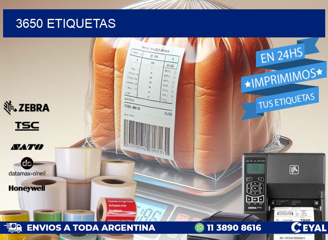 3650 ETIQUETAS