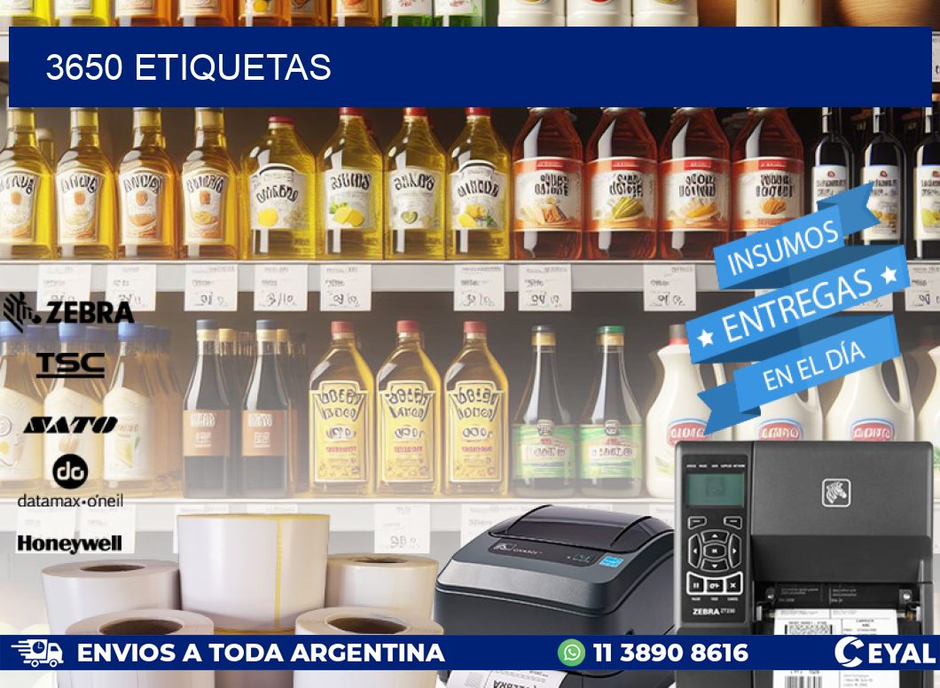 3650 ETIQUETAS